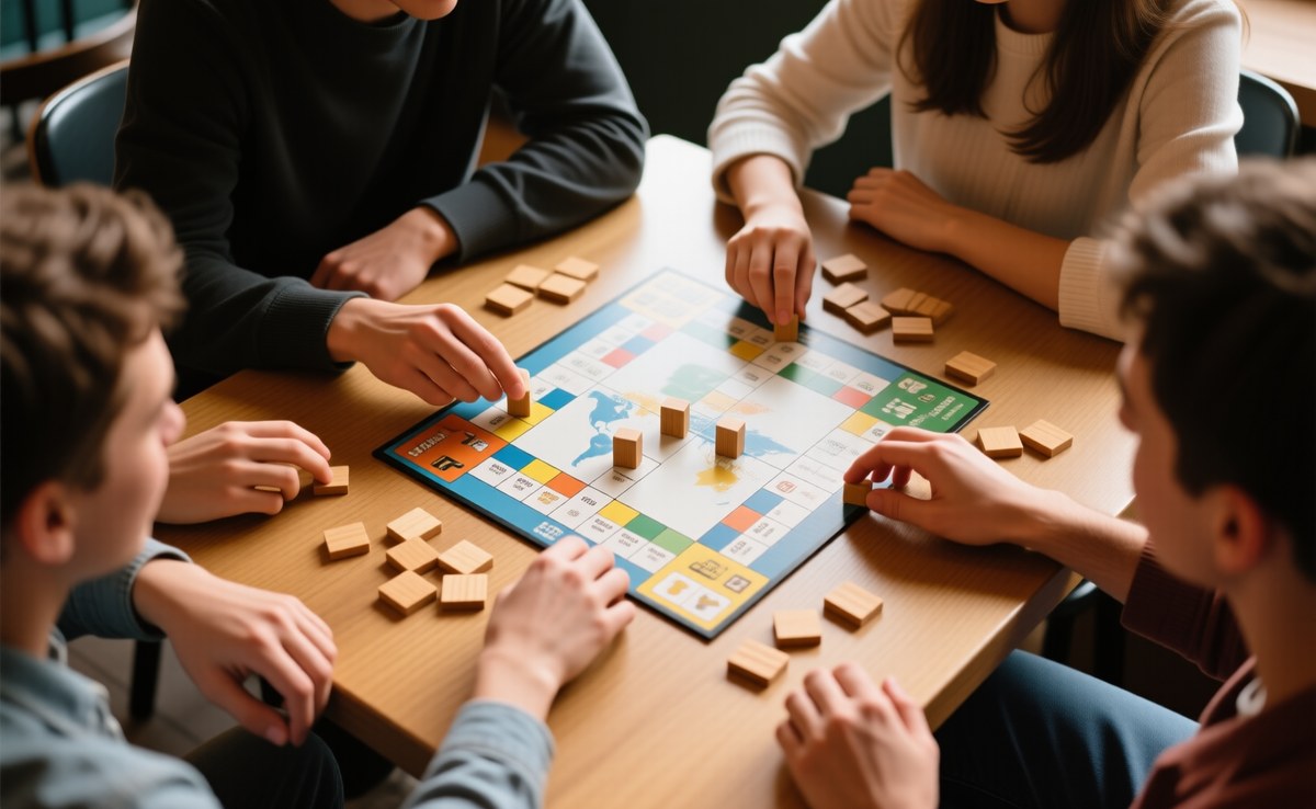Board Game Night at a Corner Cafe 2