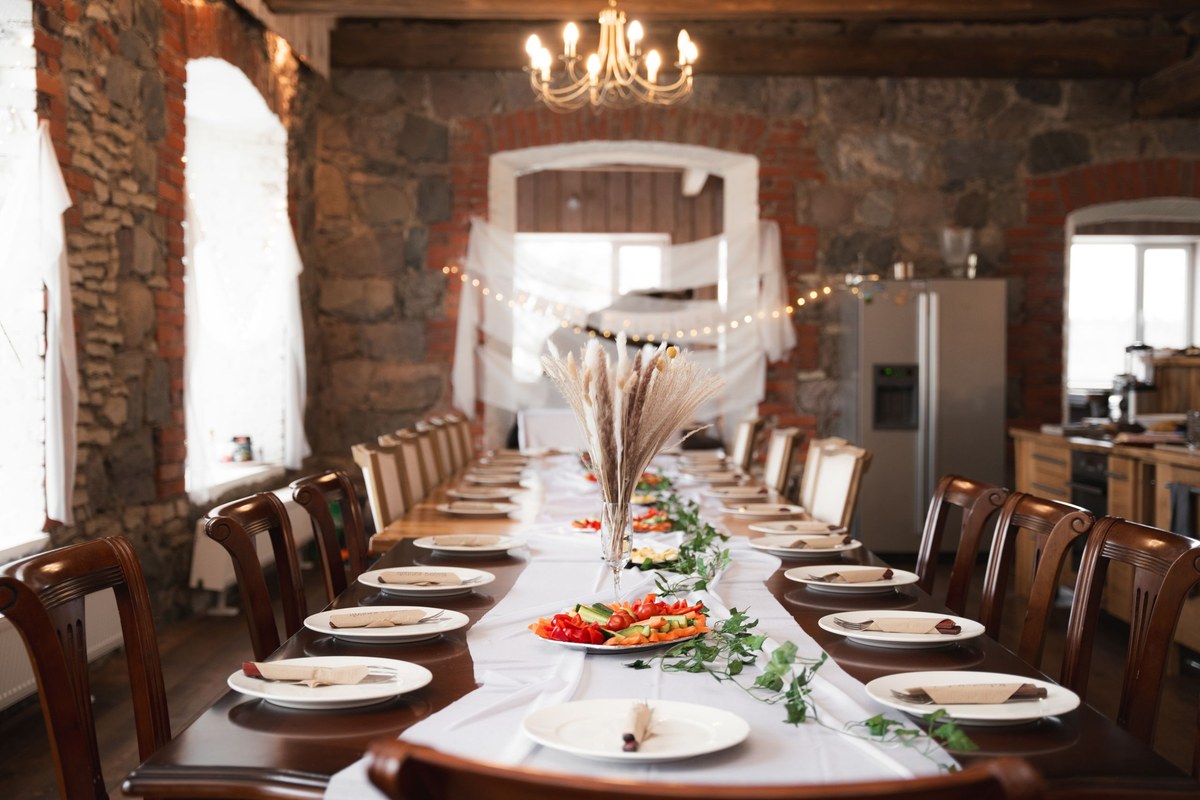 Farmhouse Kitchen Long Table Dinner 6