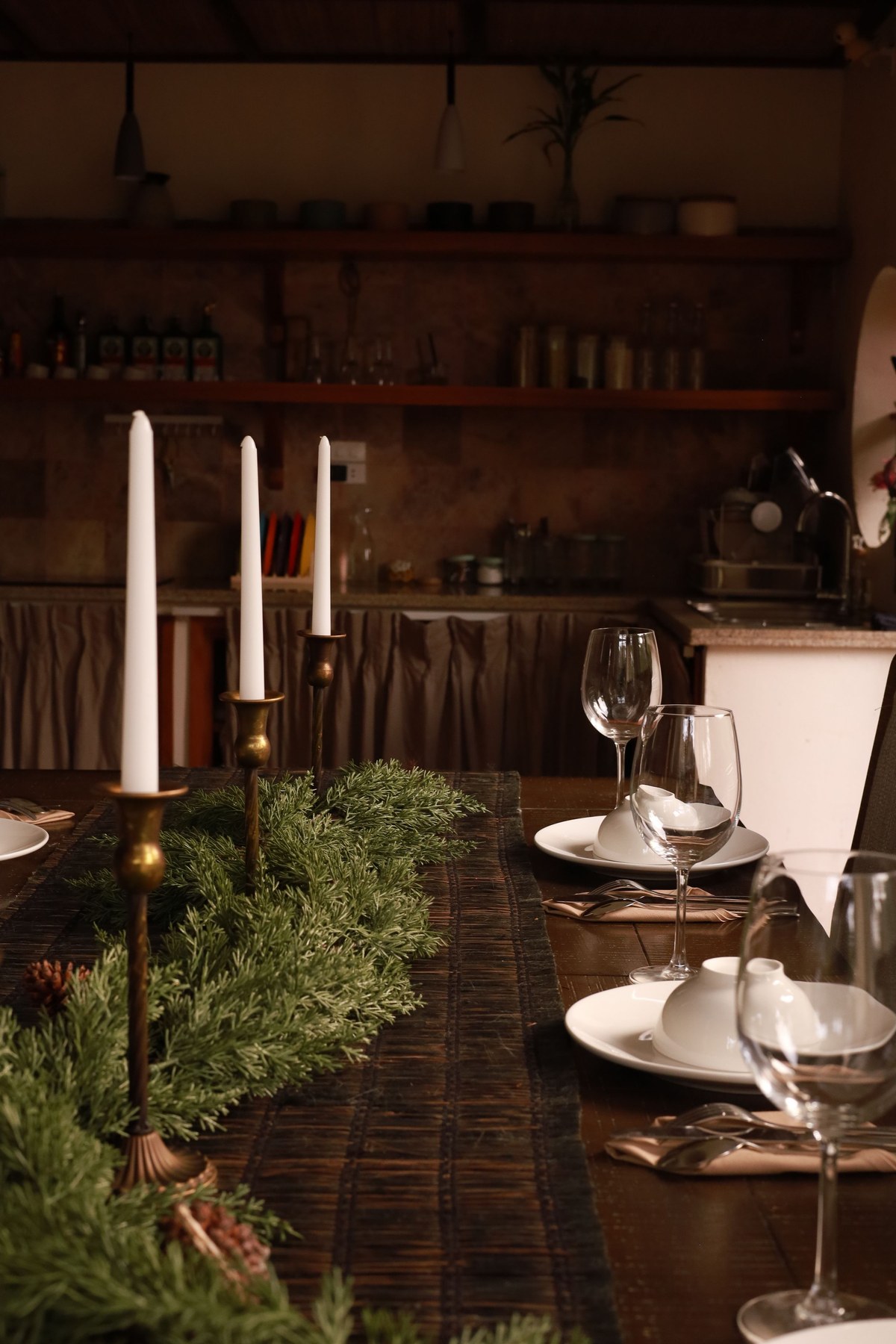 Farmhouse Kitchen Long Table Dinner 8