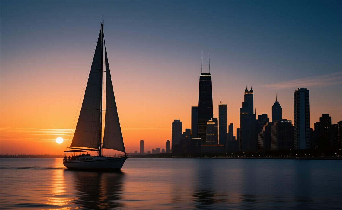 Sunset Sail and Night Skyline 2