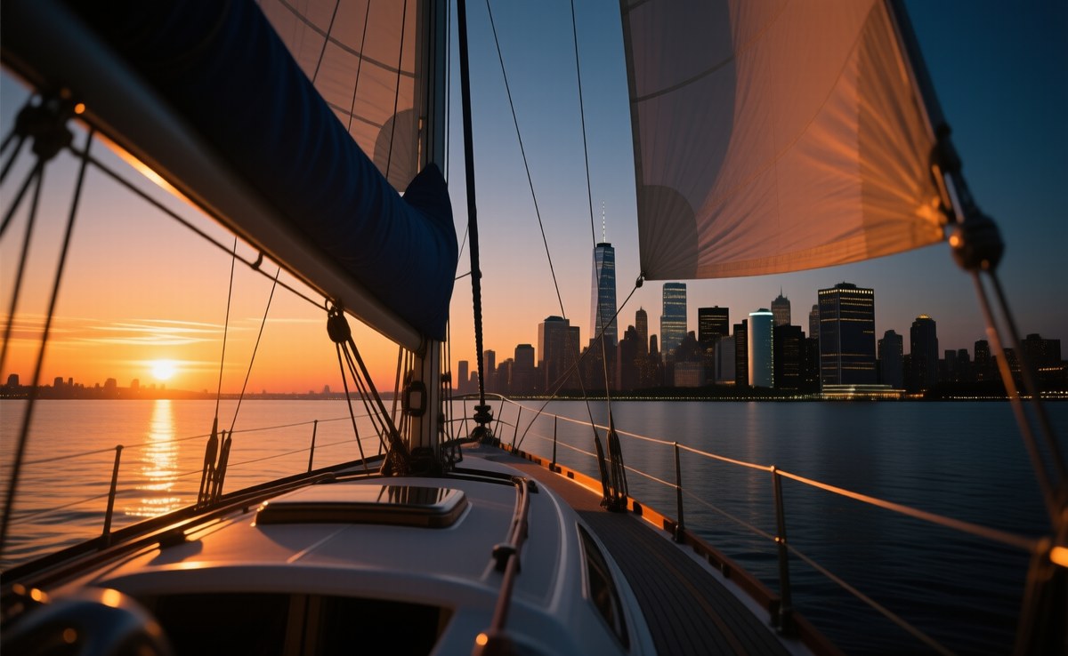 Sunset Sail and Night Skyline 3